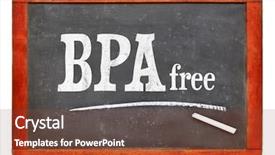 Presentation with free health safety - Audience pleasing PPT theme consisting of bpa bisphenol a free blackboard backdrop and a tawny brown colored foreground