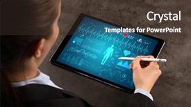  Presentation with courier business analysis - Slide deck enhanced with bpm - business woman making healthy analysis background and a tawny brown colored foreground