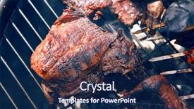  Presentation with meat beef - Beautiful theme featuring braai party - fresh raw beef fillet steak backdrop and a navy blue colored foreground