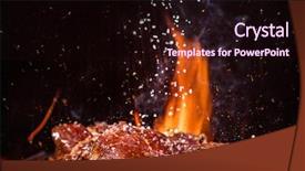  Presentation with grill - Beautiful slides featuring braai party - tasty beef steaks backdrop and a  colored foreground