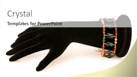  Presentation with mannequin - Audience pleasing PPT theme consisting of bracelet-and-mannequin-hand-isolated backdrop and a white colored foreground
