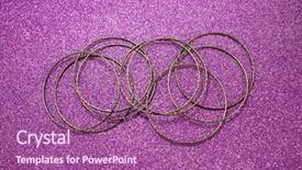  Presentation with pink pearls - PPT theme with bracelet on a pink background background and a  colored foreground