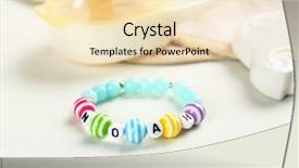  Presentation with name - Audience pleasing theme consisting of bracelet with baby name noah backdrop and a lemonade colored foreground