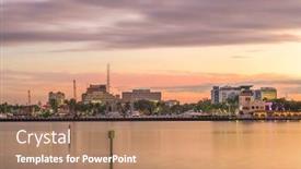  Presentation with orlando florida usa downtown city - Beautiful slides featuring bradenton-florida-usa-downtown backdrop and a coral colored foreground