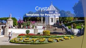  Presentation with calvary - Presentation design having braga-portugal-august-21-2016 background and a cobalt blue colored foreground