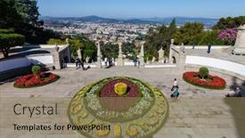  Presentation with baroque - Cool new presentation theme with braga-portugal-august-21-2016 backdrop and a coral colored foreground
