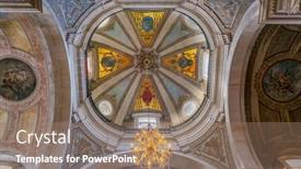  Presentation with baroque - Presentation design consisting of braga-portugal-october-6-2017 background and a  colored foreground