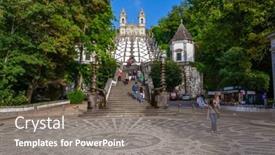  Presentation with five senses - Colorful presentation design enhanced with braga-portugal-october-6-2017 backdrop and a gray colored foreground