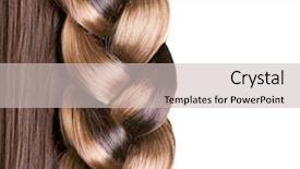  Presentation with long hair - Audience pleasing theme consisting of hands holding golden alarm clock backdrop and a coral colored foreground