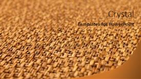  Presentation with rough - PPT theme enhanced with braided-rough-pad-beige-straw background and a gold colored foreground