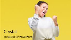  Presentation with african american families - Presentation consisting of braids - young braided hair african american background and a yellow colored foreground