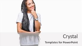  Presentation with generational african american culture - Slide deck featuring braids - young braided hair african american background and a  colored foreground