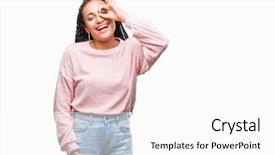  Presentation with hair - Beautiful PPT layouts featuring braids - young braided hair african american backdrop and a white colored foreground