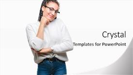  Presentation with hair - Amazing slide set having braids - young braided hair african american backdrop and a  colored foreground