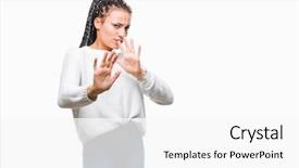  Presentation with african american families - Presentation design consisting of braids - young braided hair african american background and a  colored foreground