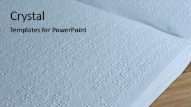  Presentation with blind people - Presentation design having a camera laughing ibiza background and a coral colored foreground