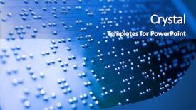  Presentation with blue plain - Presentation theme having braille page macro with blue background and a teal colored foreground