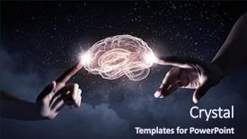  Presentation with mental health - PPT layouts with brain - mind and mental health background and a tawny brown colored foreground