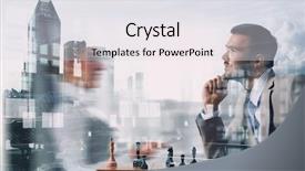  Presentation with business competition - PPT layouts having winning mind - competition and strategy in business background and a  colored foreground