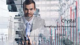  Presentation with business competition - Colorful presentation theme enhanced with  backdrop and a  colored foreground