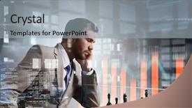  Presentation with business competition - PPT theme enhanced with  background and a  colored foreground