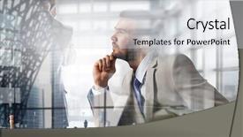  Presentation with business competition - Slide set with winning mind - competition and strategy in business background and a light gray colored foreground