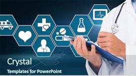  Presentation with white pigeon against the blue - Amazing slide deck having writing on clipboard against blue backdrop and a ocean colored foreground