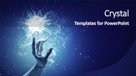  Presentation with neurology - Amazing presentation theme having neurology science concept backdrop and a navy blue colored foreground