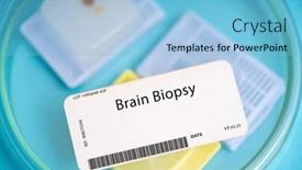  Presentation with brain - Slides featuring brain-biopsy-a-small-piece background and a  colored foreground