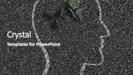  Presentation with growth human - Slide set having brain break - idea young growth inside background and a dark gray colored foreground