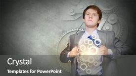  Presentation with super hero - Beautiful theme featuring brain break - young businessman acting like super backdrop and a dark gray colored foreground