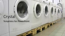  Presentation with thrift shop - Theme having brain circle - washers in shop background and a light gray colored foreground