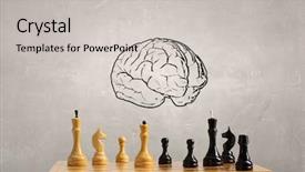  Presentation with brain development - Slides with brain development - train your mind mixed media background and a light gray colored foreground