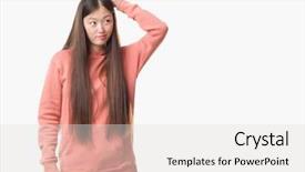  Presentation with medicina tradicional chinesa chinese herb - Amazing PPT layouts having brain sports - young chinese woman over isolated backdrop and a light gray colored foreground