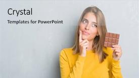  Presentation with open bible over grunge sandstone - Colorful PPT layouts enhanced with brain food - beautiful young woman over grunge backdrop and a  colored foreground