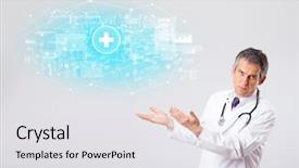  Presentation with investigate - Presentation theme consisting of brain function - professional researcher investigate the results background and a white colored foreground