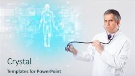  Presentation with aged map - Audience pleasing slide set consisting of brain funtional connectivity - middle aged scientist with full backdrop and a  colored foreground