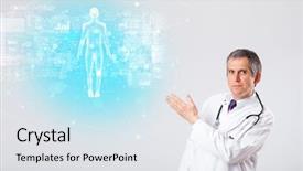  Presentation with aged map - Theme having brain funtional connectivity - middle aged scientist with full background and a  colored foreground