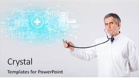  Presentation with investigate - Slides featuring brain funtional connectivity - professional researcher investigate the results background and a light gray colored foreground