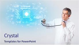  Presentation with investigate - Amazing slide deck having brain funtional connectivity - professional researcher investigate the results backdrop and a sky blue colored foreground