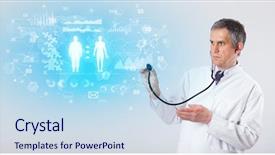  Presentation with investigate - Beautiful theme featuring brain funtional connectivity - professional researcher investigate the results backdrop and a sky blue colored foreground