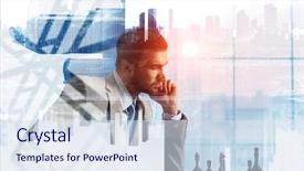  Presentation with business competition - PPT theme featuring winning mind - competition and strategy in business background and a sky blue colored foreground