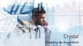  Presentation with business competition - PPT layouts enhanced with winning mind - competition and strategy in business background and a sky blue colored foreground