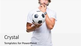  Presentation with hispanic - Amazing slide deck having serious face thinking about question backdrop and a white colored foreground