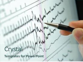  Presentation with brain - Presentation theme enhanced with brain heart - analyzing medical graph on screen background and a sky blue colored foreground