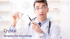  Presentation with human body - Presentation design having brain injury - doctor explaining human body background and a sky blue colored foreground