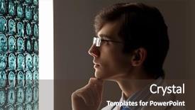  Presentation with brain injury - Theme having brain injury - image of male doctor looking background and a tawny brown colored foreground