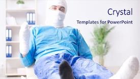  Presentation with brain injury - Amazing presentation design having brain injury - man suffering from multiple broken backdrop and a sky blue colored foreground