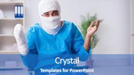  Presentation with brain injury - PPT layouts featuring brain injury - man suffering from multiple broken background and a teal colored foreground