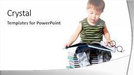  Presentation with kids brain - Colorful slides enhanced with brain kids - portrait of a cute little backdrop and a white colored foreground